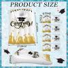 Hungdao 2 Sets Graduation Pool Cornhole Inflatable Bean Bag Toss Game with 8 Bean Bags Inflatable Floating Beanbag Throwing Game for Pool Graduation Party view 2