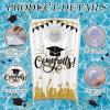 Hungdao 2 Sets Graduation Pool Cornhole Inflatable Bean Bag Toss Game with 8 Bean Bags Inflatable Floating Beanbag Throwing Game for Pool Graduation Party view 3