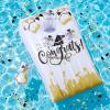 Hungdao 2 Sets Graduation Pool Cornhole Inflatable Bean Bag Toss Game with 8 Bean Bags Inflatable Floating Beanbag Throwing Game for Pool Graduation Party view 4