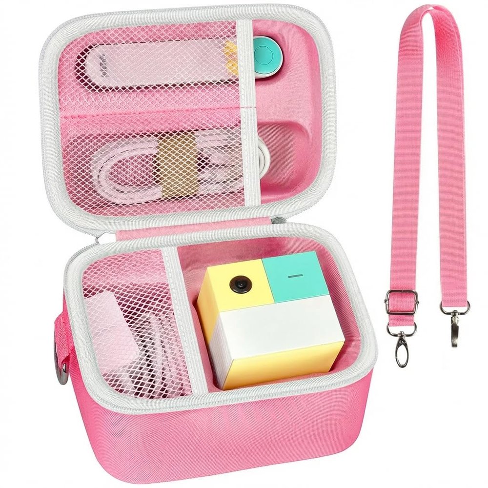 Againmore Case Compatible with Nex Playground Active Play System, Video Game Console Storage Holder Bag with Custom Slots for Device, HDMI Power Cord, Remote Control and Accessories-Pink(Box Only)