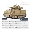 Ssccgym Remote Control Light Tank M113A1 MRV Tank 1/16 War RC Military Vehicle Simulation Smoke Barrel Telescoping NO-Shooting Sound Effect Collection Model for Adults 14y+ (TD3.0 Mainboard) view 2