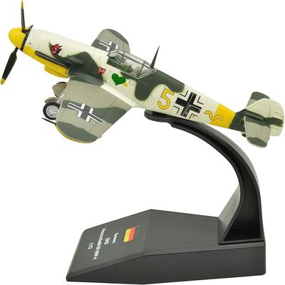 Bf-109 Fighter Attack Metal Plane Model 1:72 Military Airplane Model Diecast Plane for Collecting and Gift