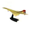 Concorde British Airways 1/200 Golden Diecast Airplane Model Suitable Collection and Desktop Decor Gift view 2