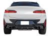 Car Rear Bumper Diffuser Lip Spoiler Compatible with BMW X4M F98 Sport Utility 4-Door 2023 2024 Racing Rear Diffuser Lip Apron Carbon Fiber view 2