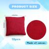 24 Pcs Mini Bean Bags for Tossing Games,2.7" x 2.7" Red Small Cornhole Bean Bags for Cornhole Game,Bean Bags for Tossing Kids, Family Fun,School,Cookouts,Carnivals(24, Red) view 2