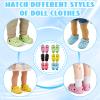 18 Inch Doll Shoes 6 Pair of Colorful Baby Doll Shoes Accessories Set, 18 inch Doll Accessorie for 30-45 cm Doll Girls Boy Birthday Present view 3