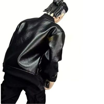 1/6 Soldier Male PU Leather Coat Model 12''Action Figures (Only Black Coat)