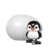Creative Animal Bounce Eggs Wind-up Toys for Kids, Wind Up Animals Bulk Flipping Walking Jumping Swimming Clockwork Toys for Kids Classroom Party Favors, Birthday Gifts, Easter (Penguin) view 1