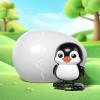 Creative Animal Bounce Eggs Wind-up Toys for Kids, Wind Up Animals Bulk Flipping Walking Jumping Swimming Clockwork Toys for Kids Classroom Party Favors, Birthday Gifts, Easter (Penguin) view 3