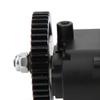 Aluminum Alloy Transmission Gearbox Fit 4 1/10 RC Car Model Black Anodic Oxidation Maximum Durability view 3