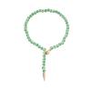 Bohemian Handmade Beaded Geometric Animal Necklace,green,61cm+pendant 12.5cm view 1