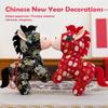 2026 Year of The Horse Plush Toys,2026 Year of The Horse Statue Ornaments,Chinese New Years Horses Stuffed Animal Toys,Chinese Horses Souvenir Ornament for Car, Bag, Holiday view 3