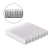 Aluminum Heatsink Cooling Fin for Thermal Management - Heat Sink for Power IC and LED Light Devices - Light Weight Aluminum Dissipation Plate - 100 mm x 100 mm x 18 mm - 1 Piece view 4