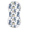 ALAZA Muslin Burp Cloths Cartoon Mouse Cheese Berry Cotton Burping Cloth for Baby Boys Girls Soft Absorbent Newborn Burp Rags Bibs Spit Up Rag 22"x11",1 Pack view 1