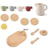 Wooden Tea Party Set Toddler Tea Set Kids Kitchen Accessories (Set) view 3