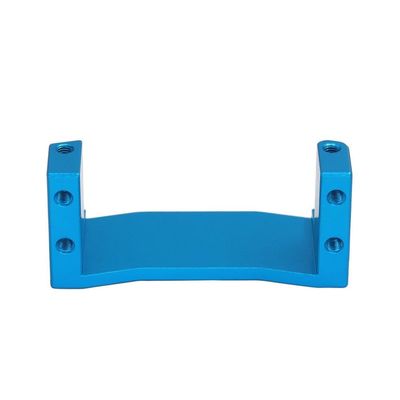 Aluminum Servo Mount Bracket with Screws Compatible with TT-02 54977 1/10 RC Car Chassis Replacement Part(Blue)