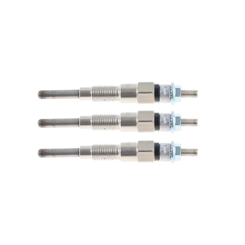 3PCS Engine Heater Glow Plugs 8Mm for Kubota Tractor B21 B1700D B1700E Part Number 1685165512 1685165510
