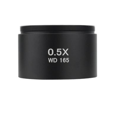 0.5X 0.7X 1X 2.0X Auxiliary Objective Lens Zoom Physical Microscope Screw for 48mm Tricocular Microscope (0.5X)