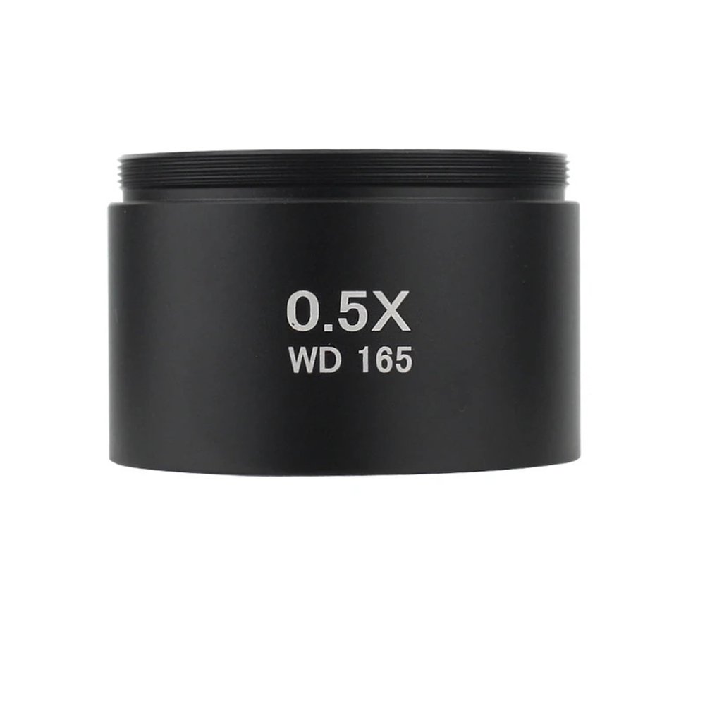 0.5X 0.7X 1X 2.0X Auxiliary Objective Lens Zoom Physical Microscope Screw for 48mm Tricocular Microscope (0.5X)