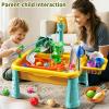 KIZONLY Water Play Table Toy for Toddlers 1-3 4-8 Years Old, Kitchen Sink with Pump and Flowing Water, Fishing Games Outside Sensory Gift Toys for Kids 2 3 4 5 6 7 8 Boys Girls view 3