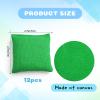 24 Pcs Mini Bean Bags for Tossing Games,2.7" x 2.7" Green Small Cornhole Bean Bags for Cornhole Game,Bean Bags for Tossing Kids, Family Fun,School,Cookouts,Carnivals(24, Green) view 2