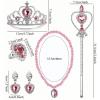8pcs Princess Dress Accessories Set - Gloves, Wand, Crown & Jewelry For Costume Cosplay(Purple Set) view 4