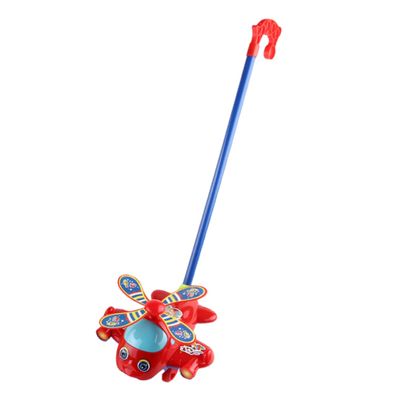 Push Along Toys Baby Pushing Airplane Toy with Long Handle Walking Toy for Toddlers