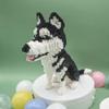 2026 Valentine's Day Exclusive Siberian Husky Brick Set,DIY 3D Siberian Husky Building Block Set,Collectible Dog Decor,Valentine Dog Building Kit Gift for Dog Lovers view 4