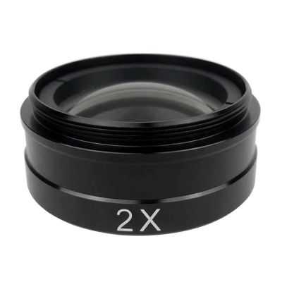 0.5X / 2.0X / 0.3X Barlow Auxiliary Objective Glass Lens 10A 180X 300X C Mount Lens Industry Video Microscope Camera (2.0X)