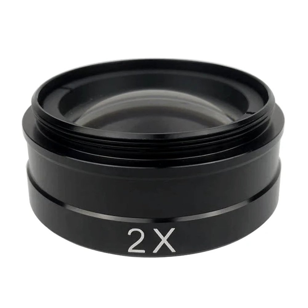 0.5X / 2.0X / 0.3X Barlow Auxiliary Objective Glass Lens 10A 180X 300X C Mount Lens Industry Video Microscope Camera (2.0X)
