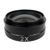 0.5X / 2.0X / 0.3X Barlow Auxiliary Objective Glass Lens 10A 180X 300X C Mount Lens Industry Video Microscope Camera (2.0X) view 1