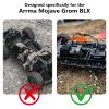 30mm Fan Mount Compatible with Arrma Mojave Grom BLX | RC Car Overheating Prevention Accessory with sh Black Silver Fan (Includ SH Fan) view 2