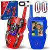 Kids Video Walkie Talkies with Camera, 2 Pack Spider Walkie Talkie for Kids with Video Chat, Photo, Voice Changer, 1000FT Long Range Rechargeable Two Way Radio Toy for Boys Girls Outdoor Camping view 1