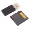 Funien ASIC Chip Game Console Flash Cart 128G, YS Kernel, Custom Skins, Cheat Codes, Fit for , NDSi, 2DS, 3DS, 3DS XL, with Card Reader, for New XL (Silver) view 1