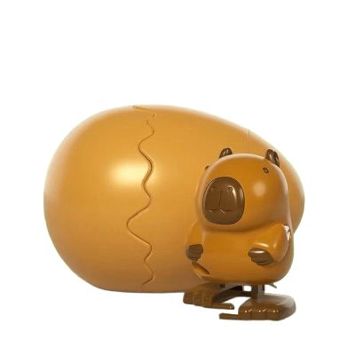Creative Animal Bounce Eggs Wind-up Toys for Kids, Wind Up Animals Bulk Flipping Walking Jumping Swimming Clockwork Toys for Kids Classroom Party Favors, Birthday Gifts,Easter (A-Capybarrra)
