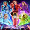 Karaoke Machine for Kids, Red & Blue Glowing Eyes & Rhythm Light, 5 Magic Voice, 2 Wireless Mini Microphone, Portable Bluetooth Speaker, Easter Basket Stuffers Boys Gifts Age 3 4 5 6 7 8 9 10 11 12 view 3