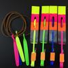CAKEEYUM Arrow Helicopter Elastic Copters with LED Light Random Color 48PCS view 2
