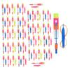 CAKEEYUM Arrow Helicopter Elastic Copters with LED Light Random Color 48PCS view 4