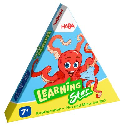 HABA Learning Star Rechnen Lernspiel zum Kopfrechnen & Zahlen lernen: Mathe-Lernhilfe fr 1. & 2. Klasse, Grundschule & Schulanfang, AB 7 Jahren - 2013370002