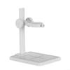 Adjustable Microscope Stand with Scale, Plastic Microscope Base for Mini Digital Microscope, Round Clamp Holder for Stable Use, Compatible with .26-Inch Lens, Black/WhiteWhite view 2