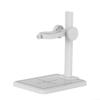 Adjustable Microscope Stand with Scale, Plastic Microscope Base for Mini Digital Microscope, Round Clamp Holder for Stable Use, Compatible with .26-Inch Lens, Black/WhiteWhite view 3