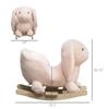 Soft Plush Rocking Horse Toy with Gentle Rocking Motion, Smooth Fabric Surface and Sturdy Wooden Base for Indoor Play view 2