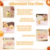 Tea Party Set Wooden Tea Sets for Toddlers 3-5 Play Food Pretend Play Toys Kids Tea Set for Girls 6-8 Birthday Gift Wooden Tea Party Set for Little Girls 3 4 5 6 Years Old Outdoor Tea Time Game view 4
