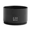 0.5X/0.7X/2.0X Microscope Auxiliary Lens for Stereo Microscope with 48mm Thread, Wide Field of View Glass Objective Barlow Lens, Increased Working Distance0.5X view 3