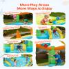 VEVOR Inflatable Bounce House, 12.5 x 13.1 x 6.5 ft Inflatable Bounce House Water Slide, Bouncer Castle with Castle Bounces, Basketball Hoop, Splash Pool & Water Ring Toss, for 3 to 4 Kids Ages 3 to 8 view 3
