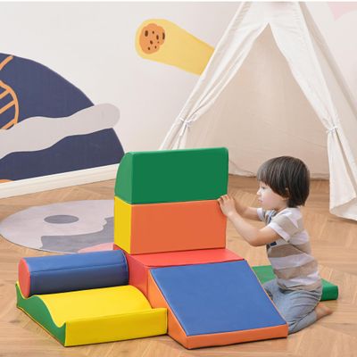 lafengyan Soft Foam Play Set for Indoor Activity Spaces Lightweight EPE and PU Cushioned Blocks for Safe Movement and Exploration