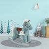 lafengyan Plush Rocking Horse with Wooden Rocker Base for Gentle Back-and-Forth Motion and Comfortable Seating Experience view 1