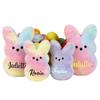 2026 Personalized Peep Bunny Plush,Custom Easter Bunny with Name,Soft Easter Basket Stuffer,Easter Gifts for Girls Boys view 1