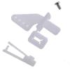 100/200Sets Medium Lock On Nylon Control Horn and Clevis 21mm Set for RC Fixed Wing Airplane(200set) view 1