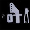 100/200Sets Medium Lock On Nylon Control Horn and Clevis 21mm Set for RC Fixed Wing Airplane(200set) view 4